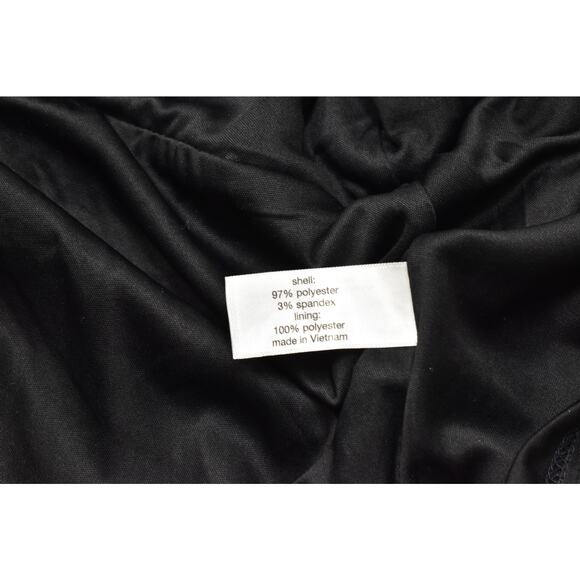 Lane Bryant Plus Size 28 Sequin Peplum Top Black V-Neck Short Sleeve Blouse - Picture 5 of 8